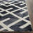 Bryauna Hand Tufted Wool/Cotton Geometric Rug in Graphite/Ivory-20111087