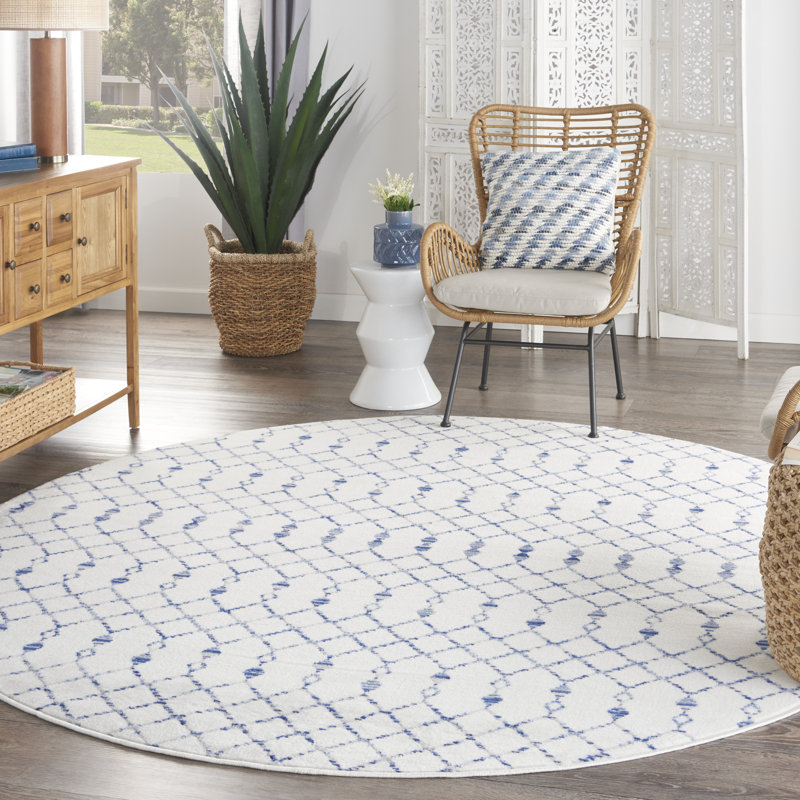 Tapis ivoire Harriet, Rond 8 pi