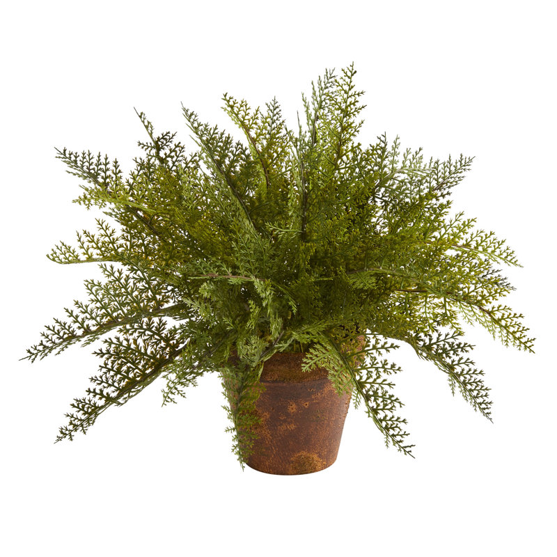 Usine de fleurs artificielle 7,5" en pot