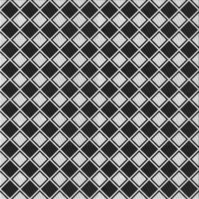 Tapis noir/gris à motifs