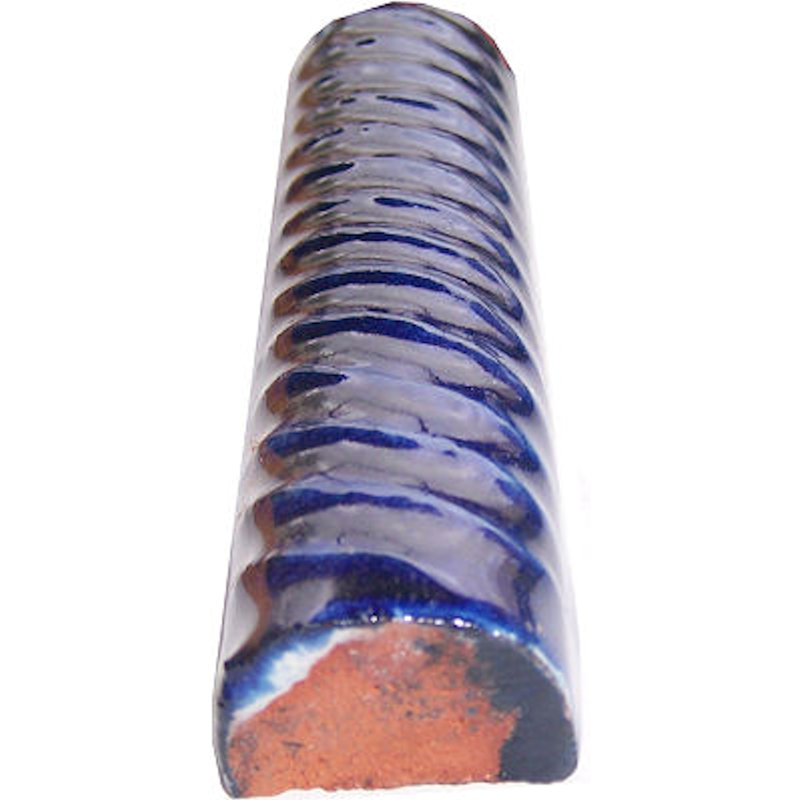 1" 5pcs TalaMex Mexican Talavera Clay Rope, 1" W x 4" L, Cobalt Blue