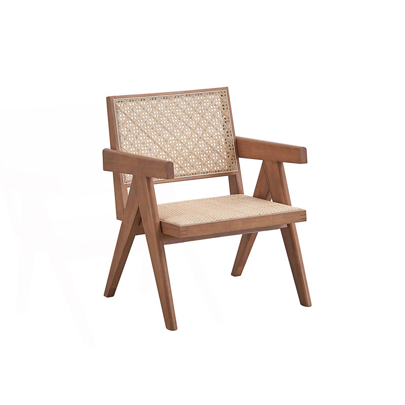 Chaise d'appoint, chaise en rotin, chaise de lecture