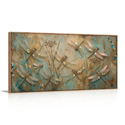 Ensemble de 1 tableau sur toile Libellule
