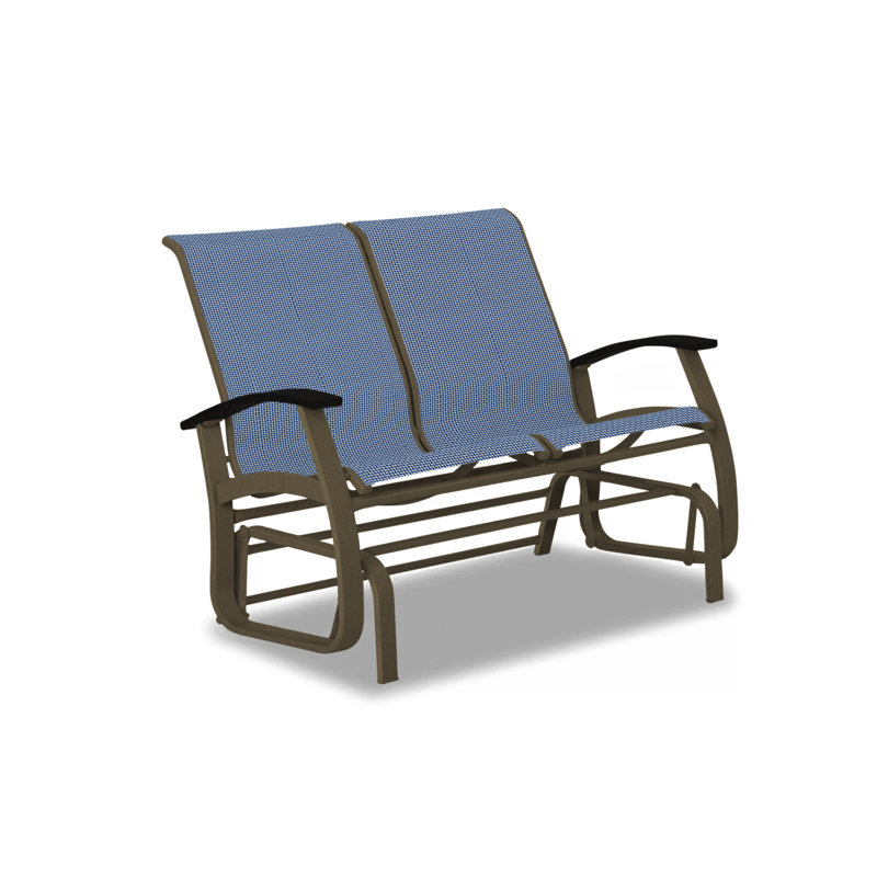 Belle Isle Outdoor Glider, Breeze, Black P70, Textured Beachwood