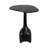 Modern Contemporary Accent Table with Marble Top and Sculpted Stone Aluminum Metal Base.-106720832