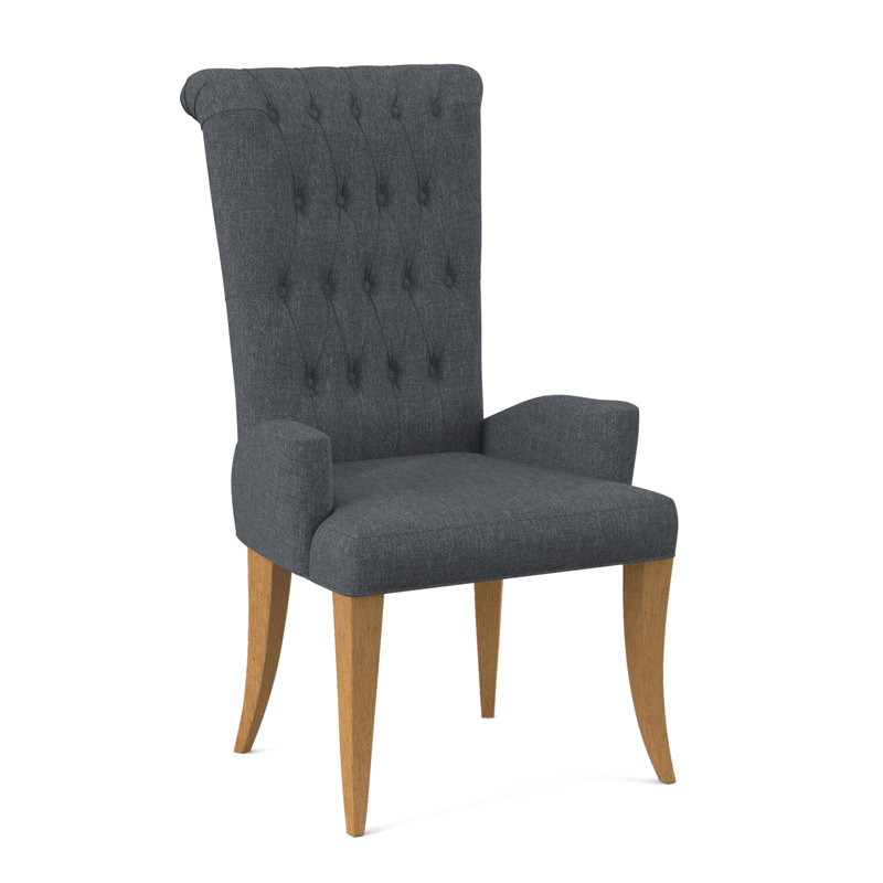 Gossamer Dining Chair, Elise Harbor 100% Polyester, Amber