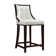 Upholstered Counter Stool with Solid Wood Frame