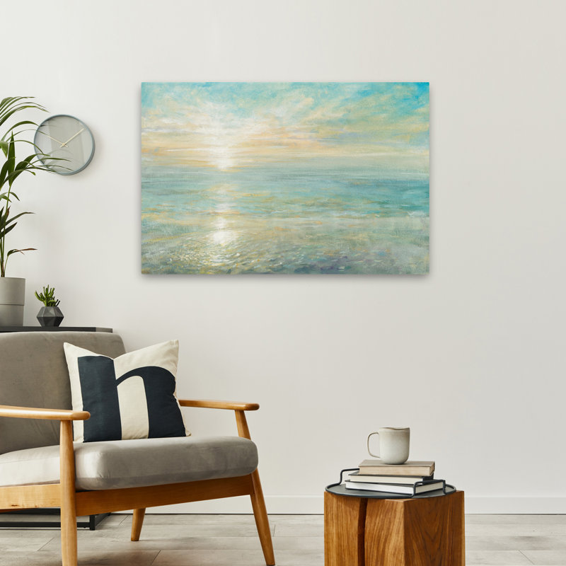 Lever de soleil côtier, H 36 po x l 24 po