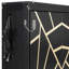 Modern Side-Folding Murphy Bed With Trendy Printed Pattern, LED Under-Bed Lighting & Built-In USB Outlet – Space-Saving Design-1937076184-1937076186