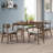 Starlight 5-Piece Solid Wood Dining Room Set With Sculpted Backrest Chairs-566380952