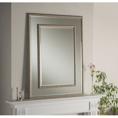 Lerch Wood Flat Wall Mirror