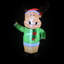 Décoration de Noël gonflable lumineuse pour renne - 4,25 pi