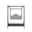 Canopy Bed With Upholstery Headboard-327084842