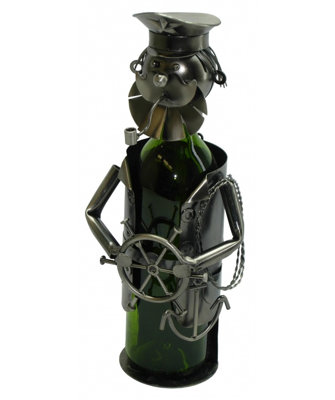 Tabletop Wine Bottle Rack in Silver