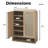 Rattan Shoe Cabinet With Doors-1132191489