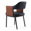 Chaise de salle à manger en cuir Jensen