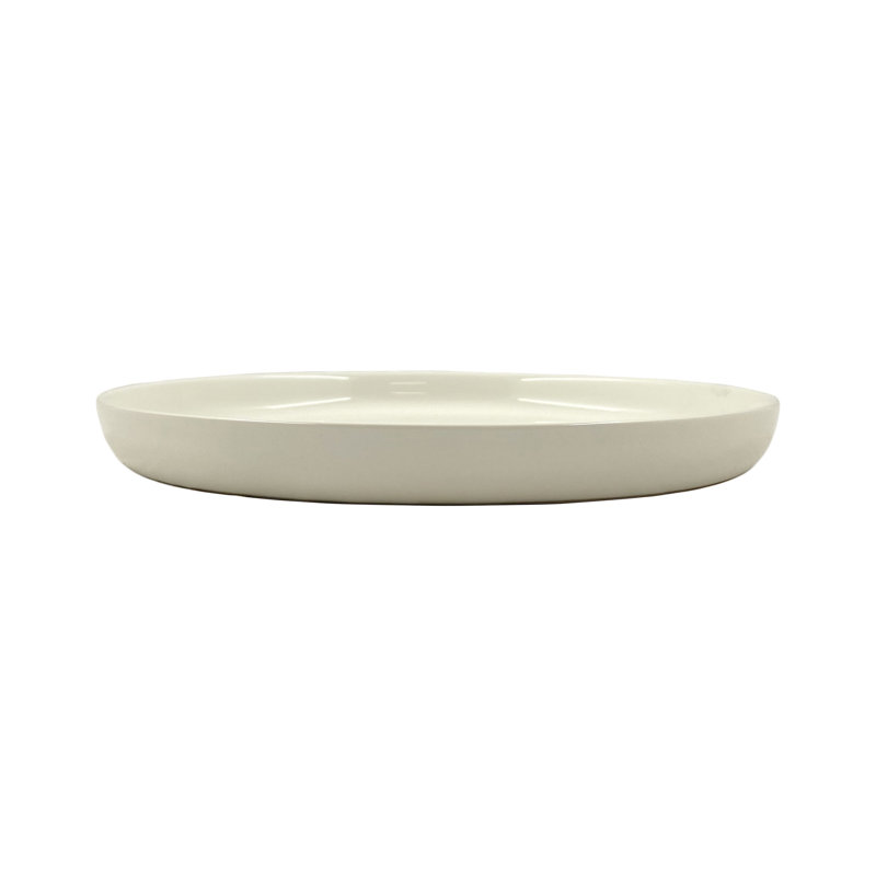 Assiette plate en grès Canvas Home, Blanc