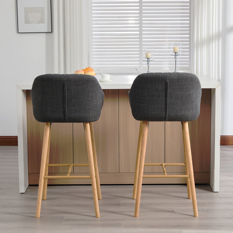 Ensemble de 2 tabourets de bar Modern, Gray