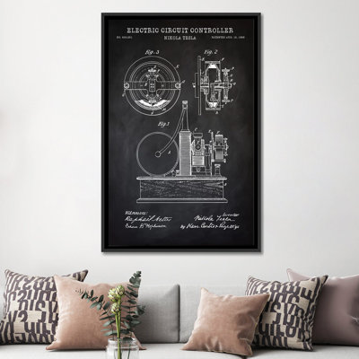 Reproduction sur toile tendue Tesla