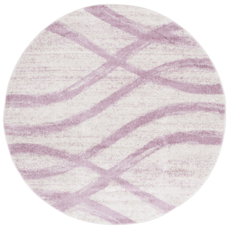 Shelva Performance Abstract Rug, Round 6'