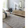 Caniesha Striped Hand Woven Flatweave Wool Area Rug in Nickel/Sage