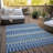 Washable Abstract Indoor / Outdoor Rug-109575583