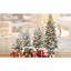 Petit arbre de Noël floqué de 2 pi avec 30 lumières DEL, 189 pointes et 3 pins décoratifs dans un pot élégant pour les espaces compacts 24 po blanc chaud et branches de Noël, décor de table ou de tablette stable
