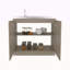 Évier utilitaire de 39 po de largeur, armoire à deux portes avec deux tablettes, évier en acier inoxydable, cuisine, salle de lavage, évier de garage-118592865