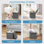 Quirrels 38cm Wide Square Solid Colour Cube Ottoman with Storage-212876453