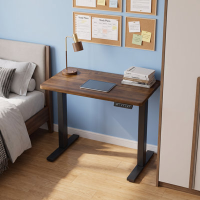 Bureau debout électrique, bureau debout à hauteur réglable de 31,8 po x 19 po avec 4 préréglages de mémoire, bureau d'ordinateur à moteur silencieux pour le bureau personnel, petit bureau, bureau d'étude, bureau de jeu