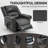 Power Lift Recliner Chair Heat Massage Dual Motor, Faux Leather, Heavy Duty Motion Mechanism-862714068