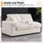 98.7" W Sectional Corner Sofa Oversized Corduroy Modular Cloud Couch With Upholstered Moveable Ottoman-620134818