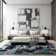 Florentia Floral Black/Gray/Cream Non-Slip Rubberback Area Rug