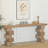 78" Wood Console Table