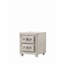Table de chevet Reggie en tissu beige