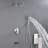 Ceiling Rain Shower System With Tub Spout Shower Faucet Set 12 Inch Shower Head And Handheld Shower Trim Kit-125522684