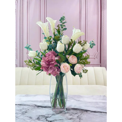 Silk And Latex Arrangement in Vase