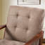 68cm Wide Mid-Century Upholstered Accent Chair With Wooden Armrests & Tufted Seat (Set of 2)