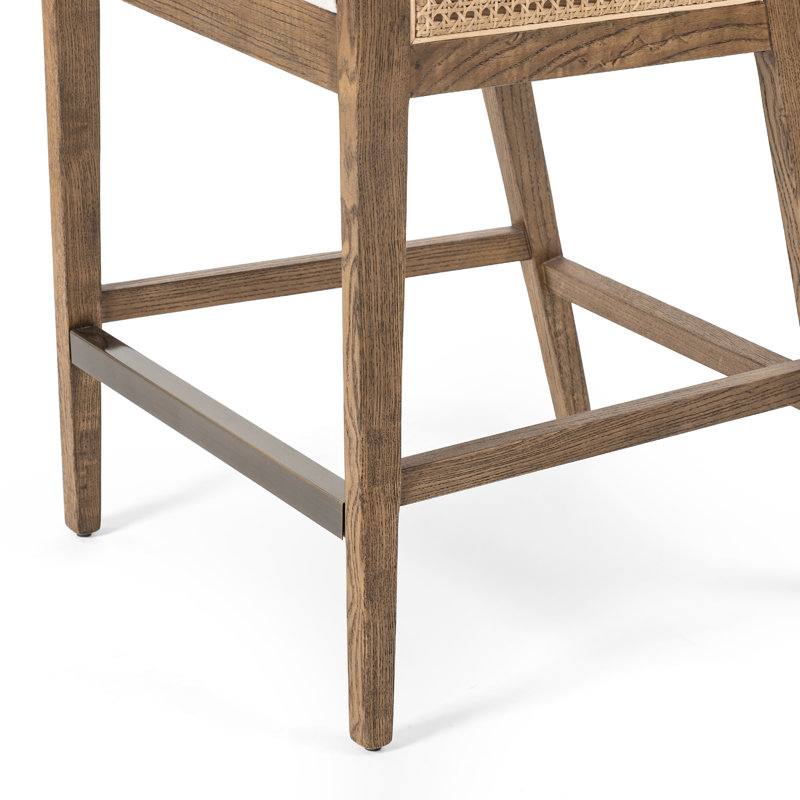 Antonia Counter & Bar Stool, Beige, Counter Stool (27" Seat Height), Natural