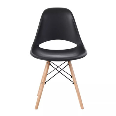 Simple Dining Chairs Set Of 4 With Beech Leg Enhance Armless Lounge Chair