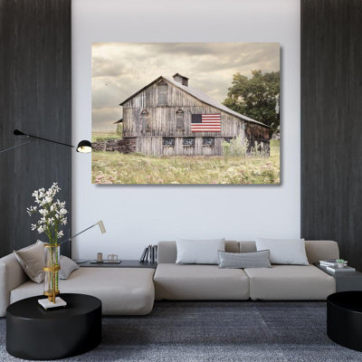 August Grove® Deiter, Lori Gallery Wrapped Canvas Art Titled: Rural Virginia Barn