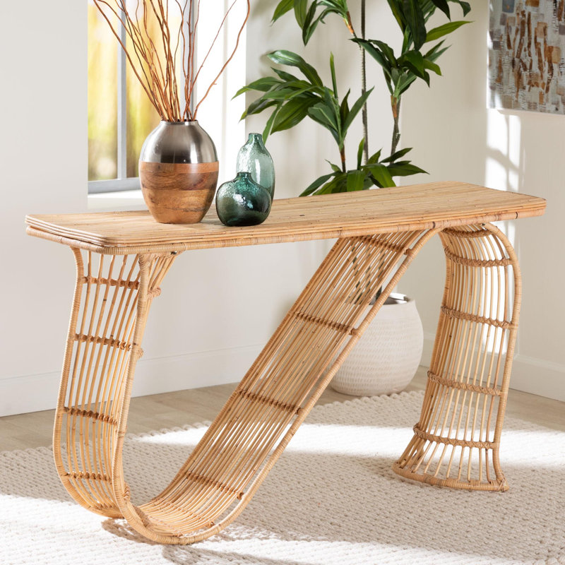 Console bali & pari Araceli Rattan S-Curve