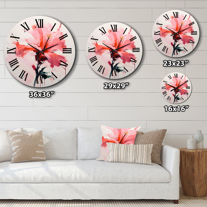 Horloge murale Coral Elegance, Très grand