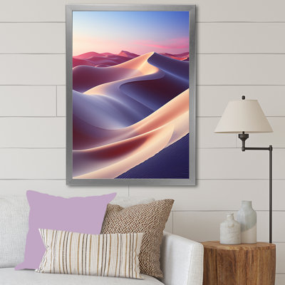 «Desert Dreams Minimalisme Étreinte V», reproduction sur toile