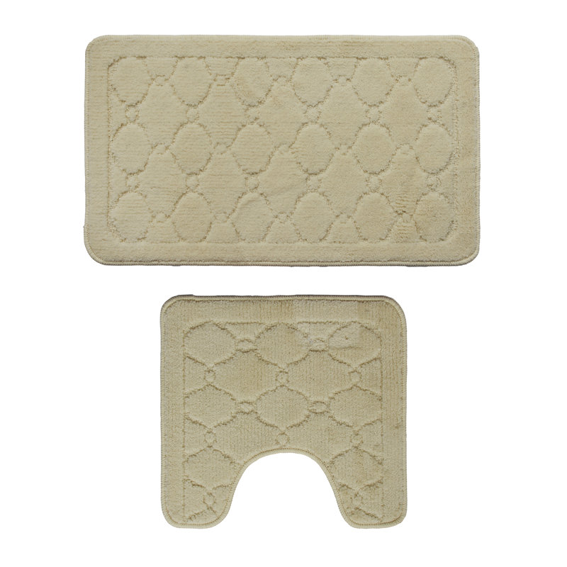 Geometric piece Bath Rug Set