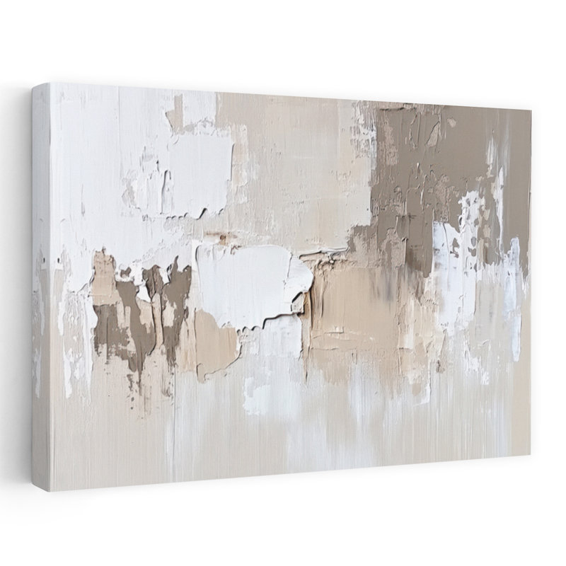 Couteau de palette texturé texturé Silence II, H 24 po x l 16 po