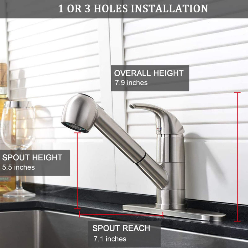 XWSI Pull Out Touch Kitchen Faucet