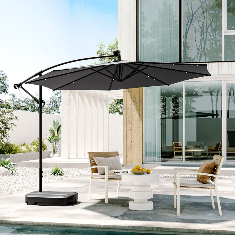 300cm Balcony Parasol, Grey