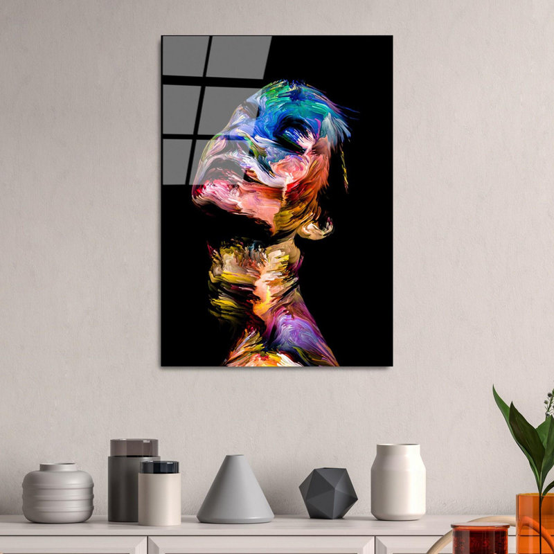 Elegant Decorative Tempered Glass Painting, 19.7 x 27.6 Inches | 100% Tempered Glass, Thickness: 0.16 Inches | Perfect for Home Decor, Living Room, and Office | Stunning Art Piece with Modern Aesthetic
