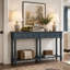 Console rustique avec deux tiroirs spacieux et une tablette inférieure pour un décor de salon et de vestibule élégant-2090121240-2090121247-2090121447